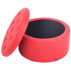 Sitzhocker Evora Kunstleder - rot