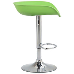 Barhocker Anaheim Kunststoff chrom - grün