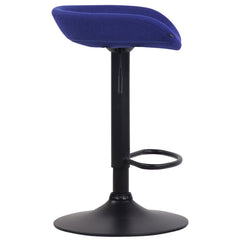 Barhocker Anaheim Filz schwarz - blau