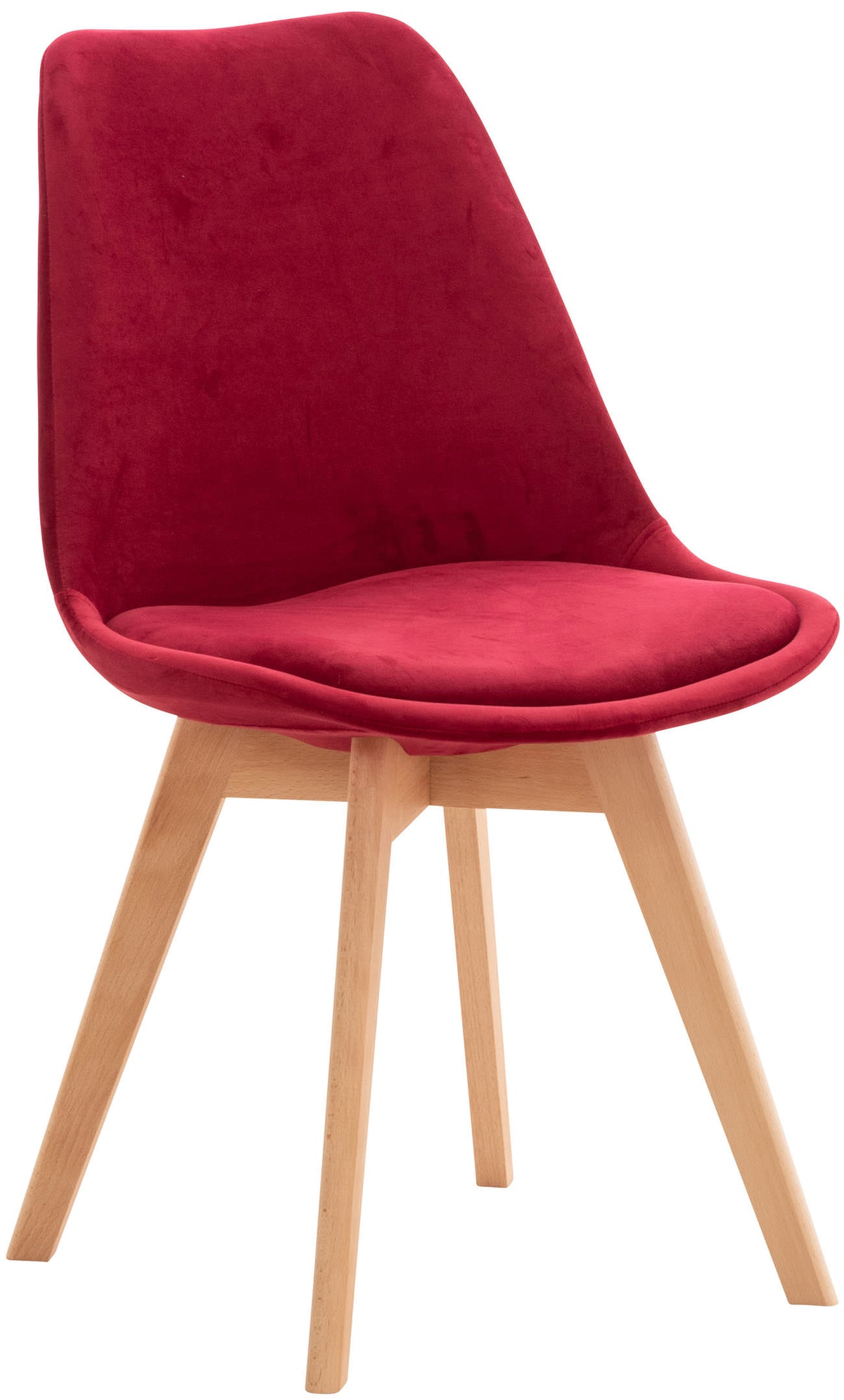 Stuhl Linares Samt - rot