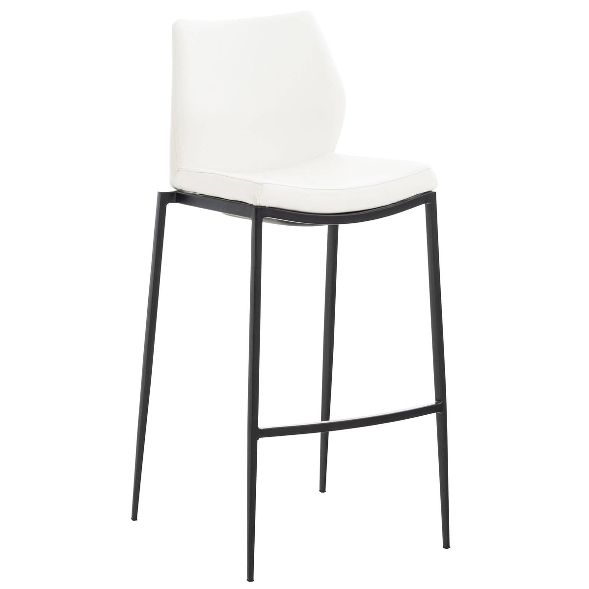 Barhocker Matola Kunstleder schwarz - weiß