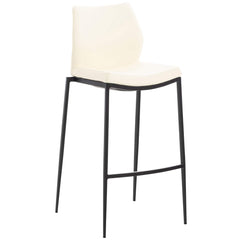 Barhocker Matola Kunstleder schwarz - creme