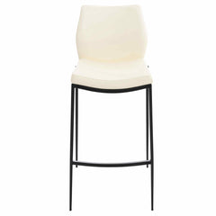 Barhocker Matola Kunstleder schwarz - creme