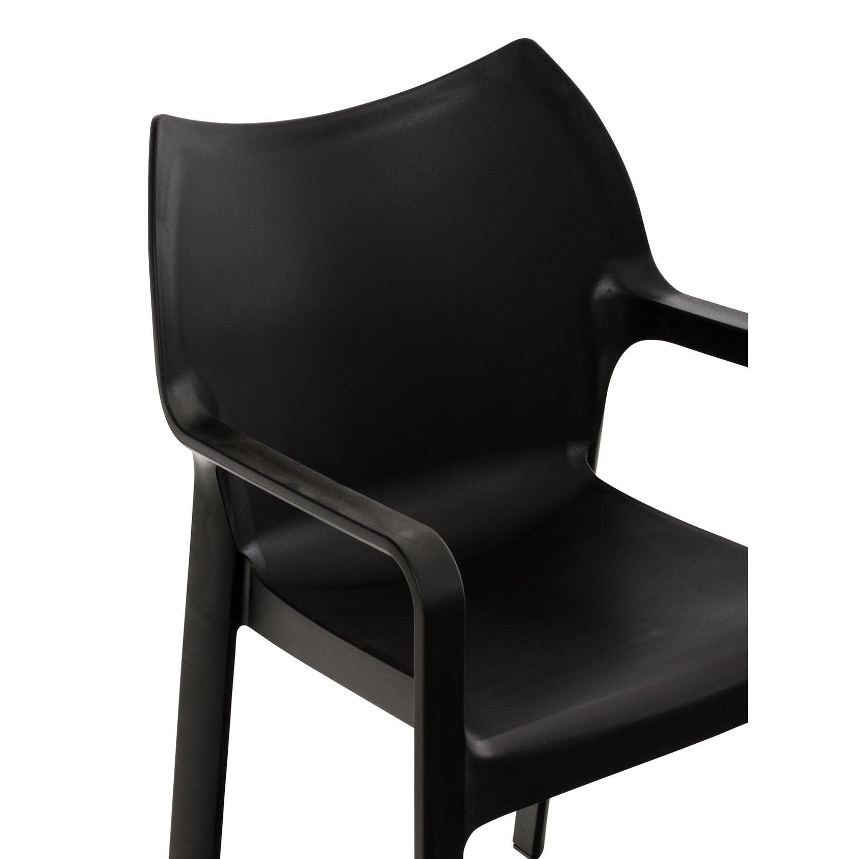 2er SET Stapelstuhl DIVA - schwarz - InfinityMarket