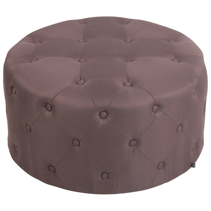 Fußhocker Korsika Stoff - braun