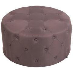 Fußhocker Korsika Stoff - braun