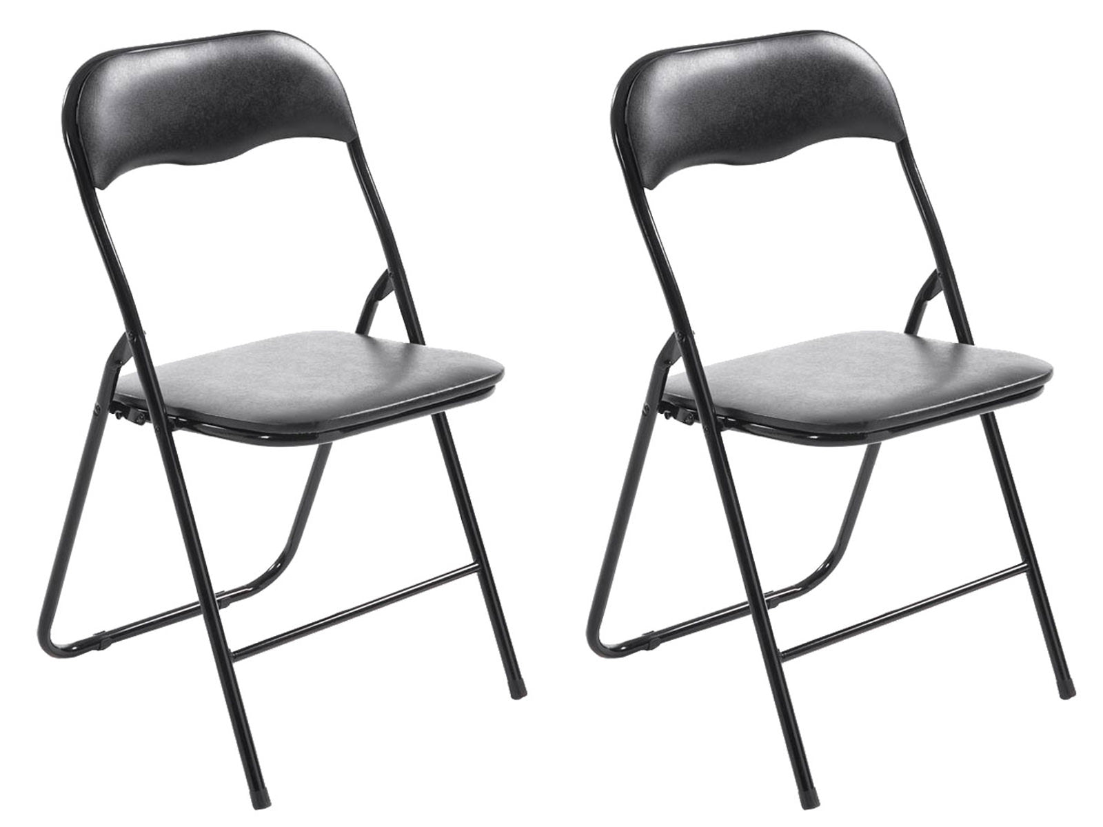2er Set Klappstuhl Felix - schwarz/schwarz by Dropshipping-Europe – Möbel