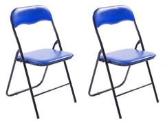 2er Set Klappstuhl Felix - blau/schwarz by Dropshipping-Europe – Möbel