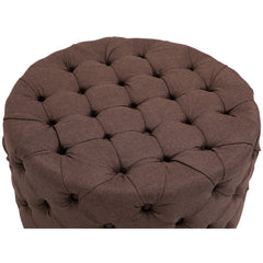 Sitzhocker Drancy Stoff XL - braun