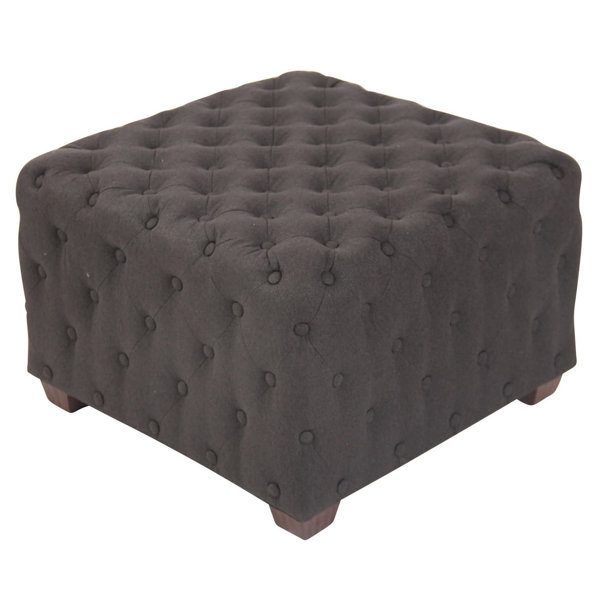Sitzhocker Nimes Stoff - dunkelgrau