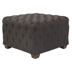 Sitzhocker Nimes Stoff - dunkelgrau