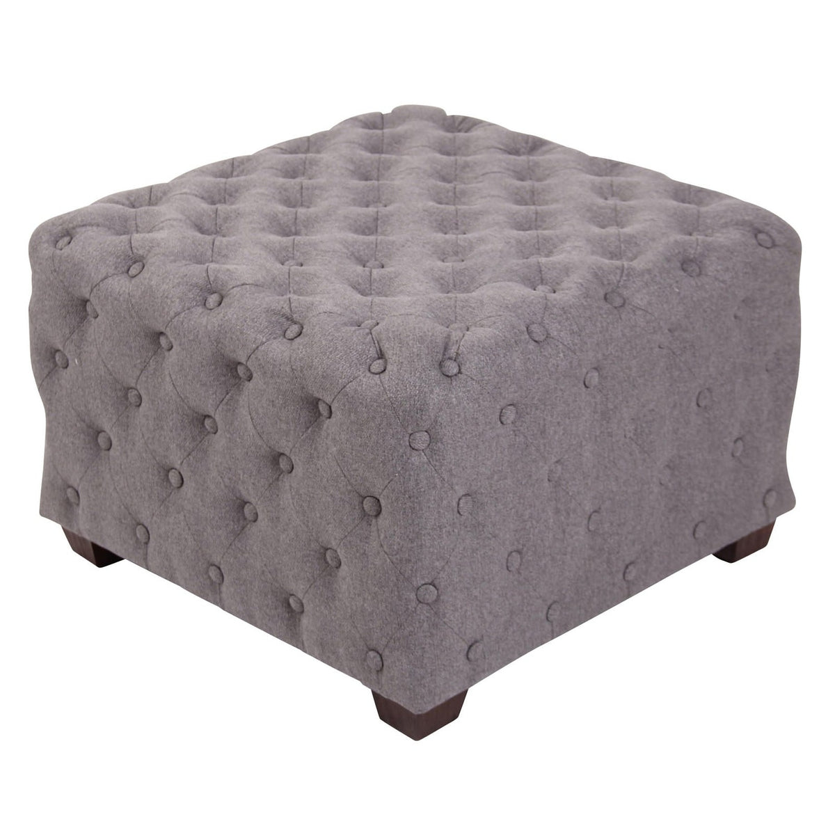 Sitzhocker Nimes Stoff - grau