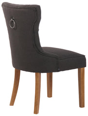 Stuhl Franca Stoff antik-hell - dunkelgrau