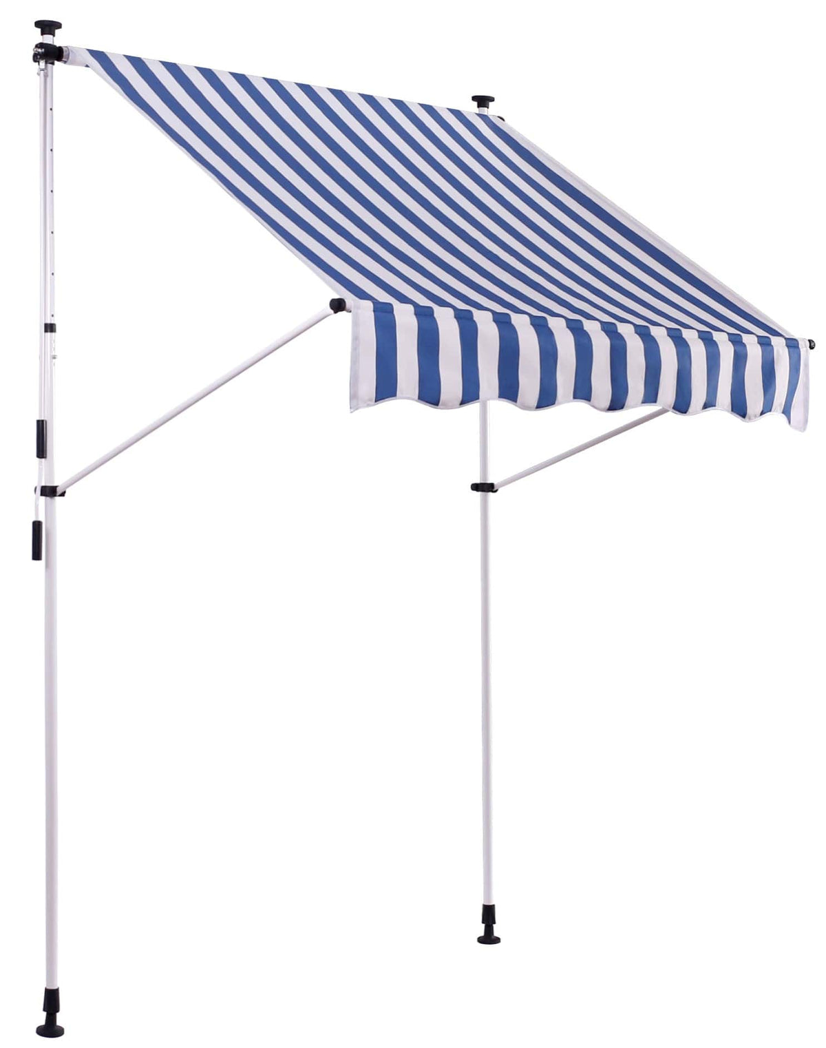 Klemmmarkise Westerly 350x120 cm - weiß/blau