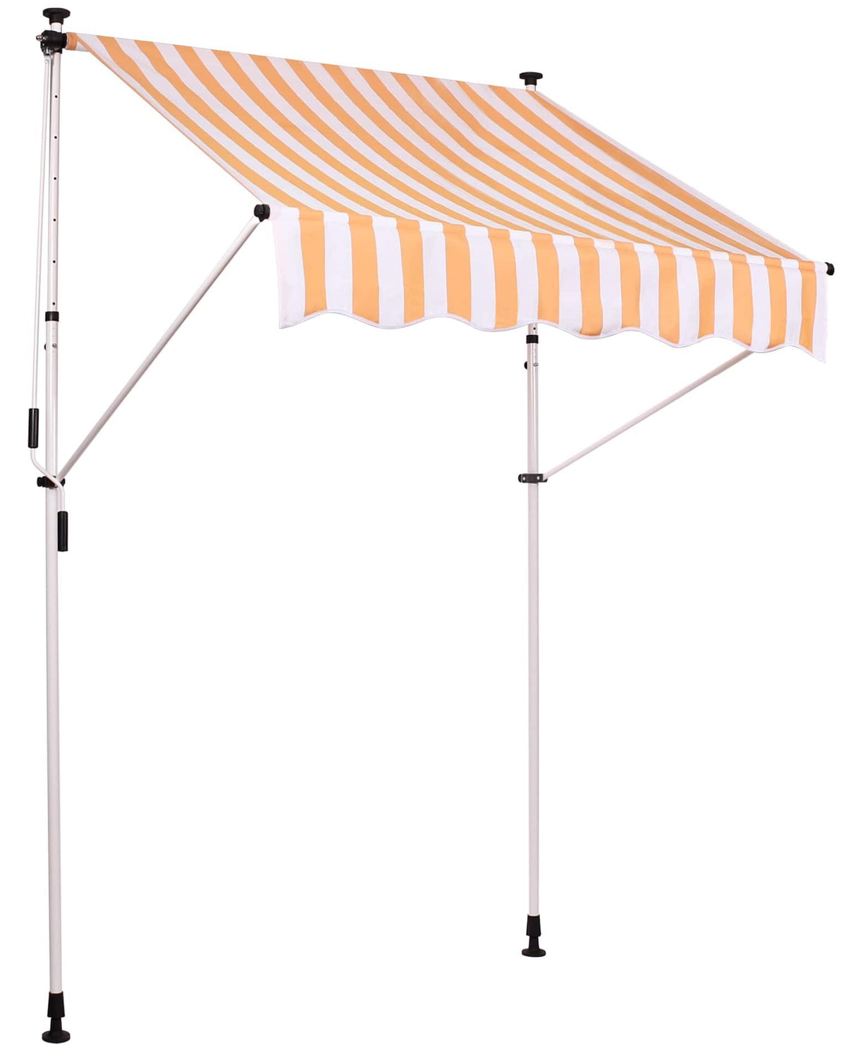Klemmmarkise Westerly 350x120 cm - weiß/gelb