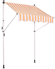 Klemmmarkise Westerly 350x120 cm - weiß/gelb