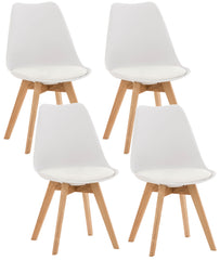 4er Set Stuhl Linares - weiß