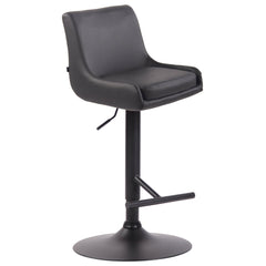 Barhocker Club Kunstleder schwarz - grau