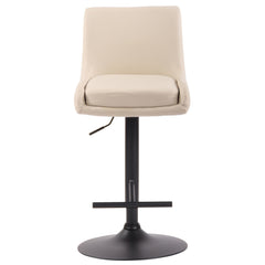 Barhocker Club Kunstleder schwarz - creme