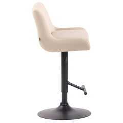 Barhocker Club Kunstleder schwarz - creme