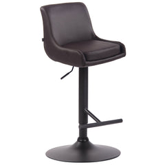 Barhocker Club Kunstleder schwarz - braun