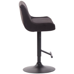 Barhocker Club Kunstleder schwarz - braun