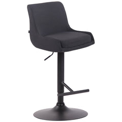 Barhocker Club Stoff schwarz - schwarz