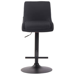 Barhocker Club Stoff schwarz - schwarz