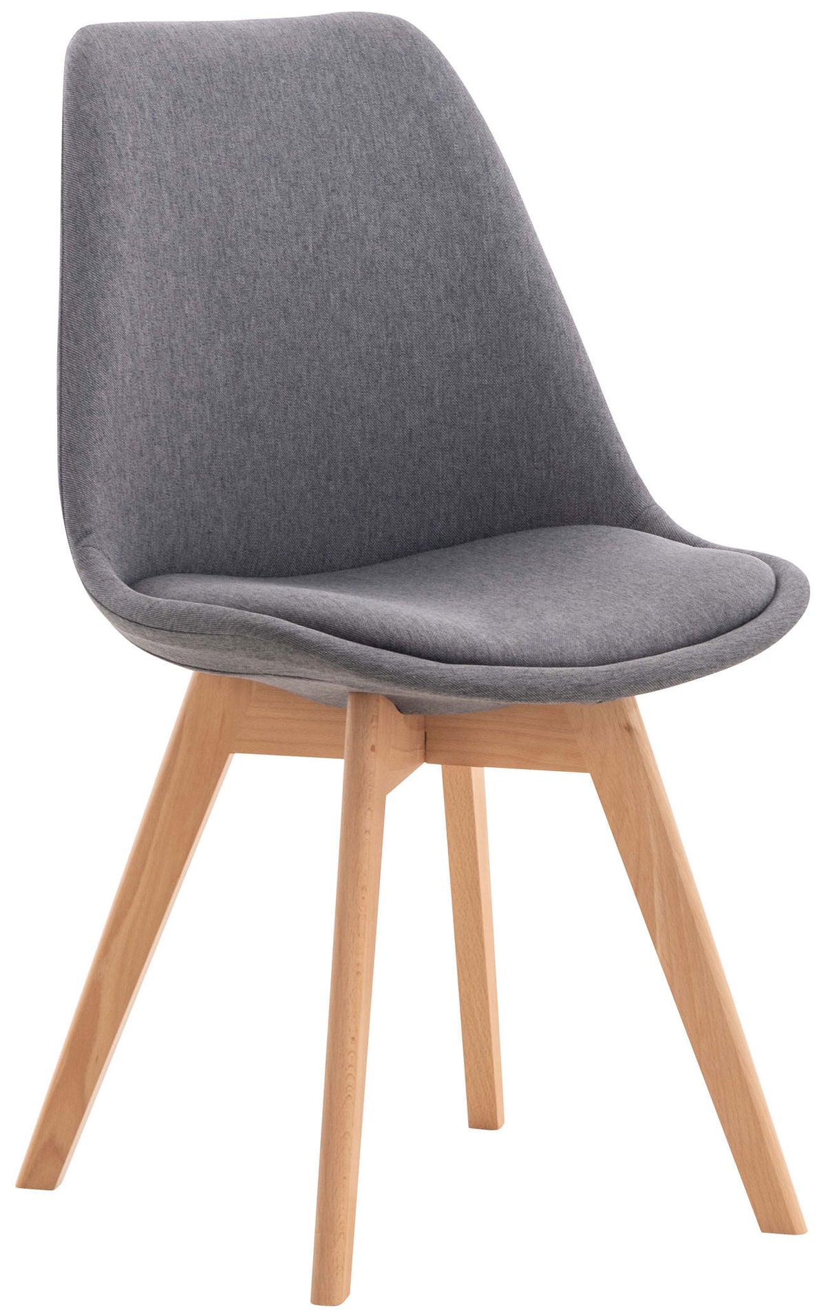 Stuhl Linares Stoff - grau
