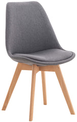 Stuhl Linares Stoff - grau