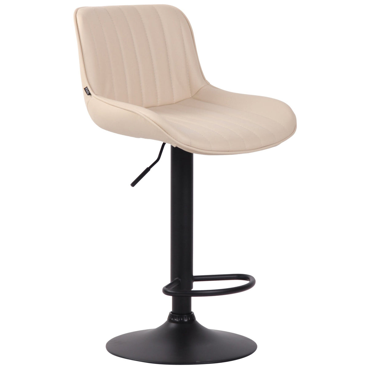 Barhocker Lentini Kunstleder schwarz - creme