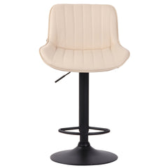 Barhocker Lentini Kunstleder schwarz - creme