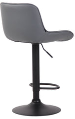 Barhocker Lentini Kunstleder schwarz - grau