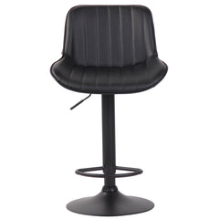 Barhocker Lentini Kunstleder schwarz - schwarz