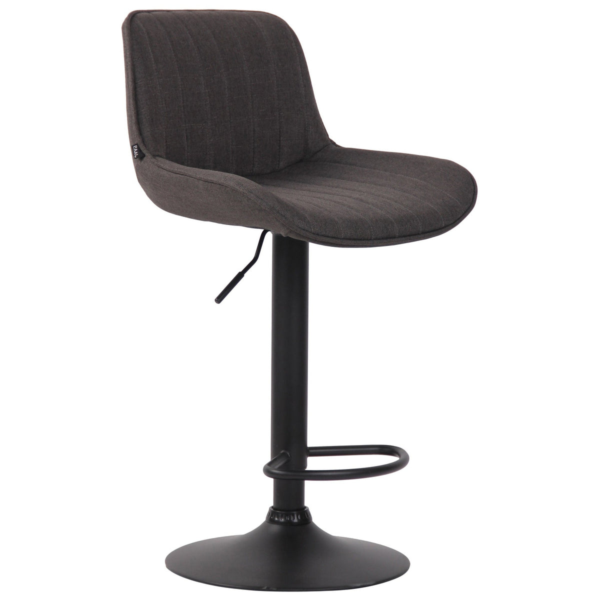 Barhocker Lentini Stoff schwarz - dunkelgrau