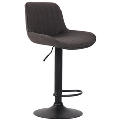Barhocker Lentini Stoff schwarz - dunkelgrau
