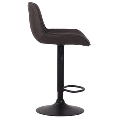 Barhocker Lentini Stoff schwarz - dunkelgrau