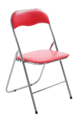 Klappstuhl Felix - rot/silber