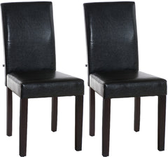 2er Set Esszimmerstuhl Ina dunkelbraun - braun by Dropshipping-Europe – Esszimmerstühle