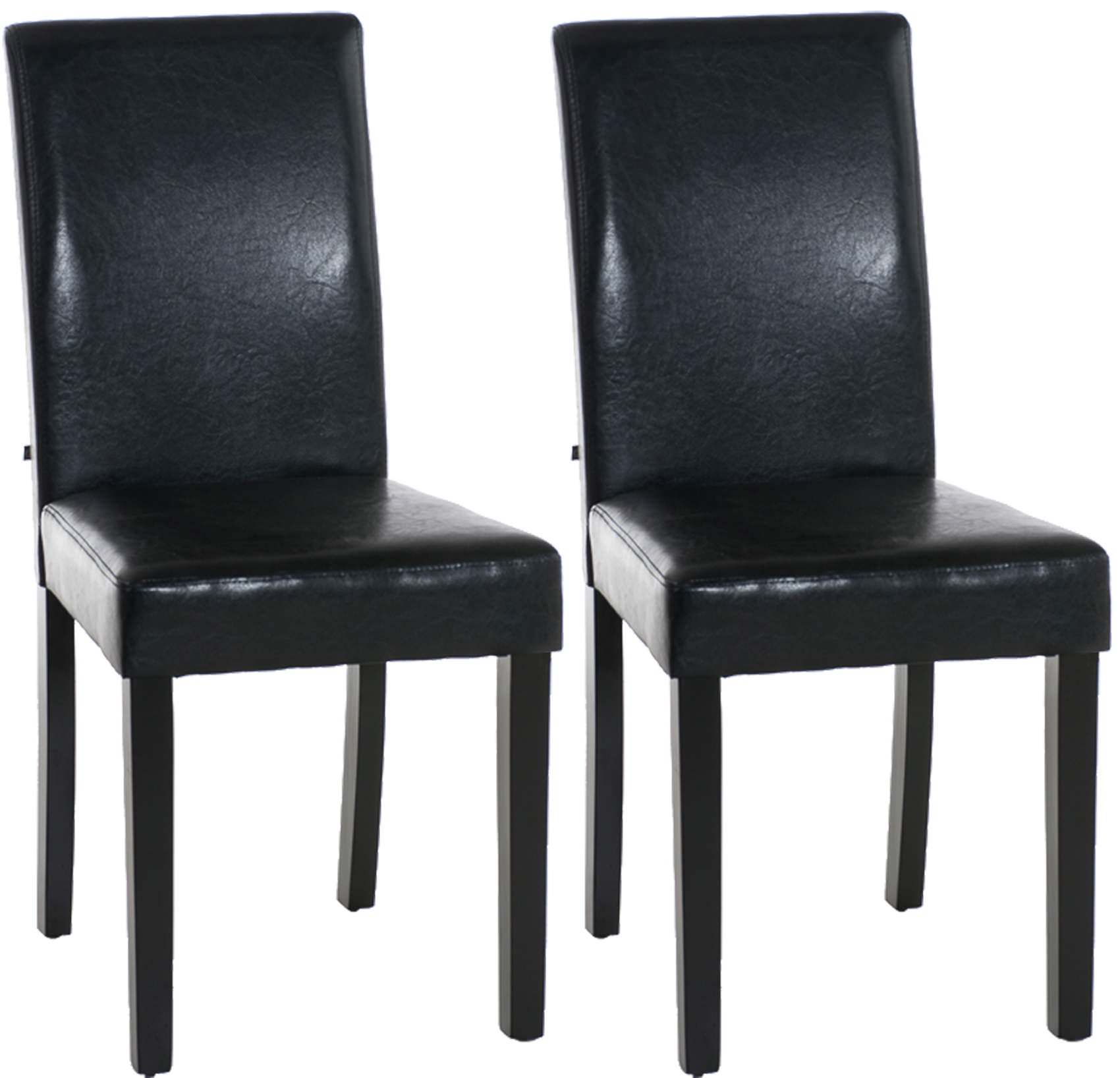 2er Set Esszimmerstuhl Ina schwarz - schwarz by Dropshipping-Europe – Esszimmerstühle