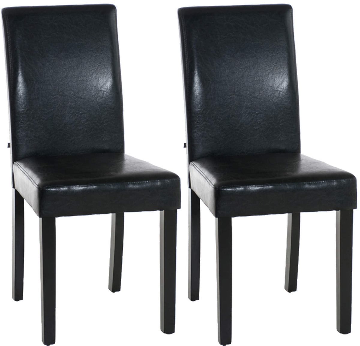 2er Set Esszimmerstuhl Ina schwarz - schwarz by Dropshipping-Europe – Esszimmerstühle