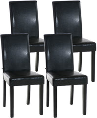 4er Set Esszimmerstuhl Ina schwarz - schwarz