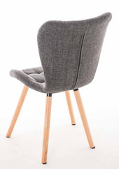 4er Set Stuhl Elda Stoff natura - hellgrau