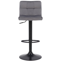 2er Set Barhocker Feni Samt - grau