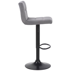 2er Set Barhocker Feni Samt - grau