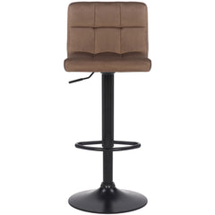 2er Set Barhocker Feni Samt - braun