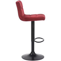 2er Set Barhocker Feni Samt - rot