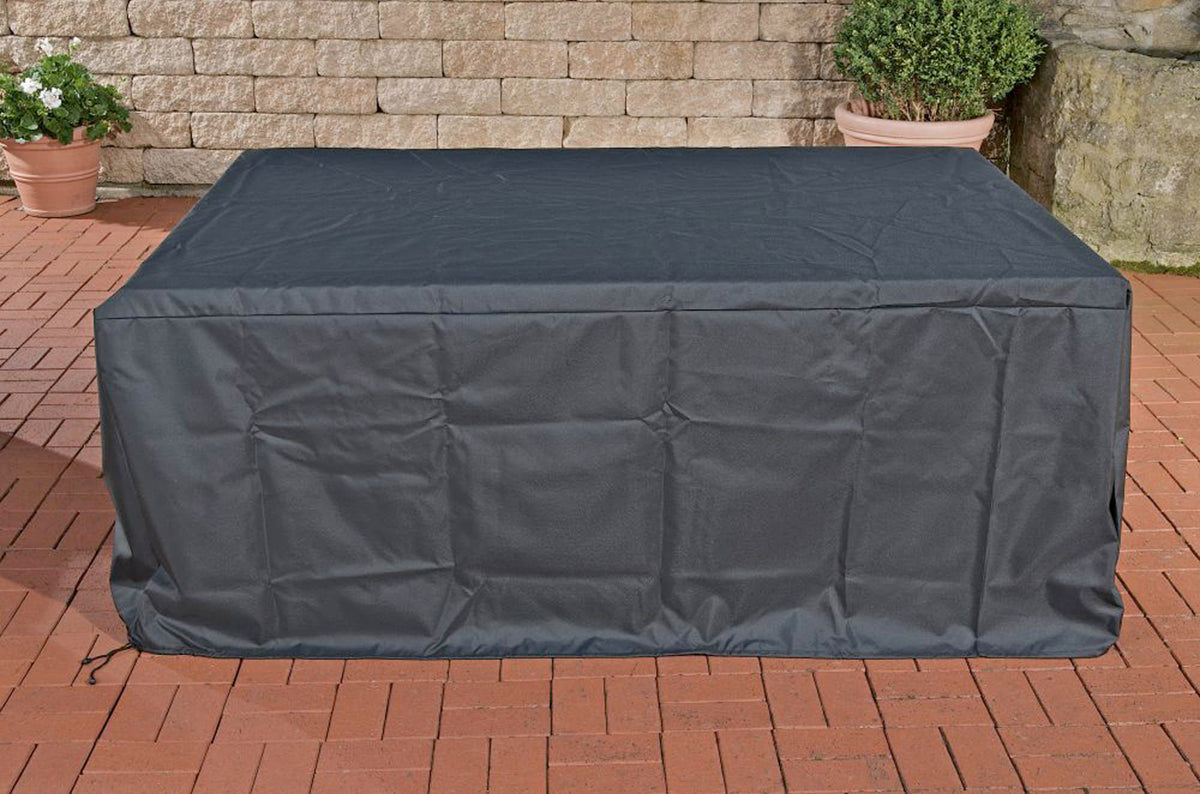 Abdeckhaube 222x165x65, Eck Lounge-Set Molde - schwarz - Dropshipping-Europe - Gartenmöbel - Default