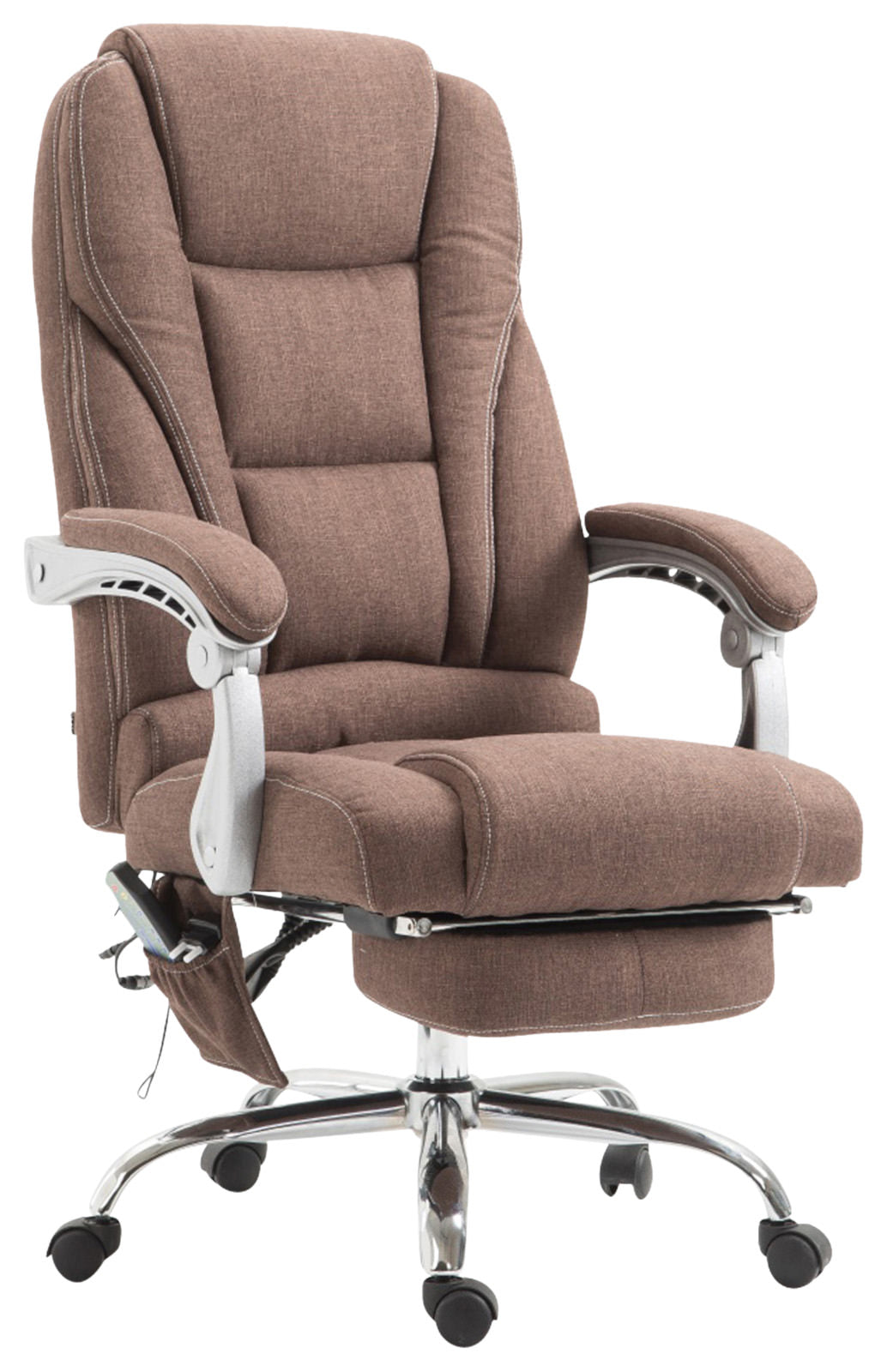 Bürostuhl Pacific Stoff mit Massagefunktion - braun