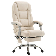 Bürostuhl Pacific Stoff mit Massagefunktion - creme